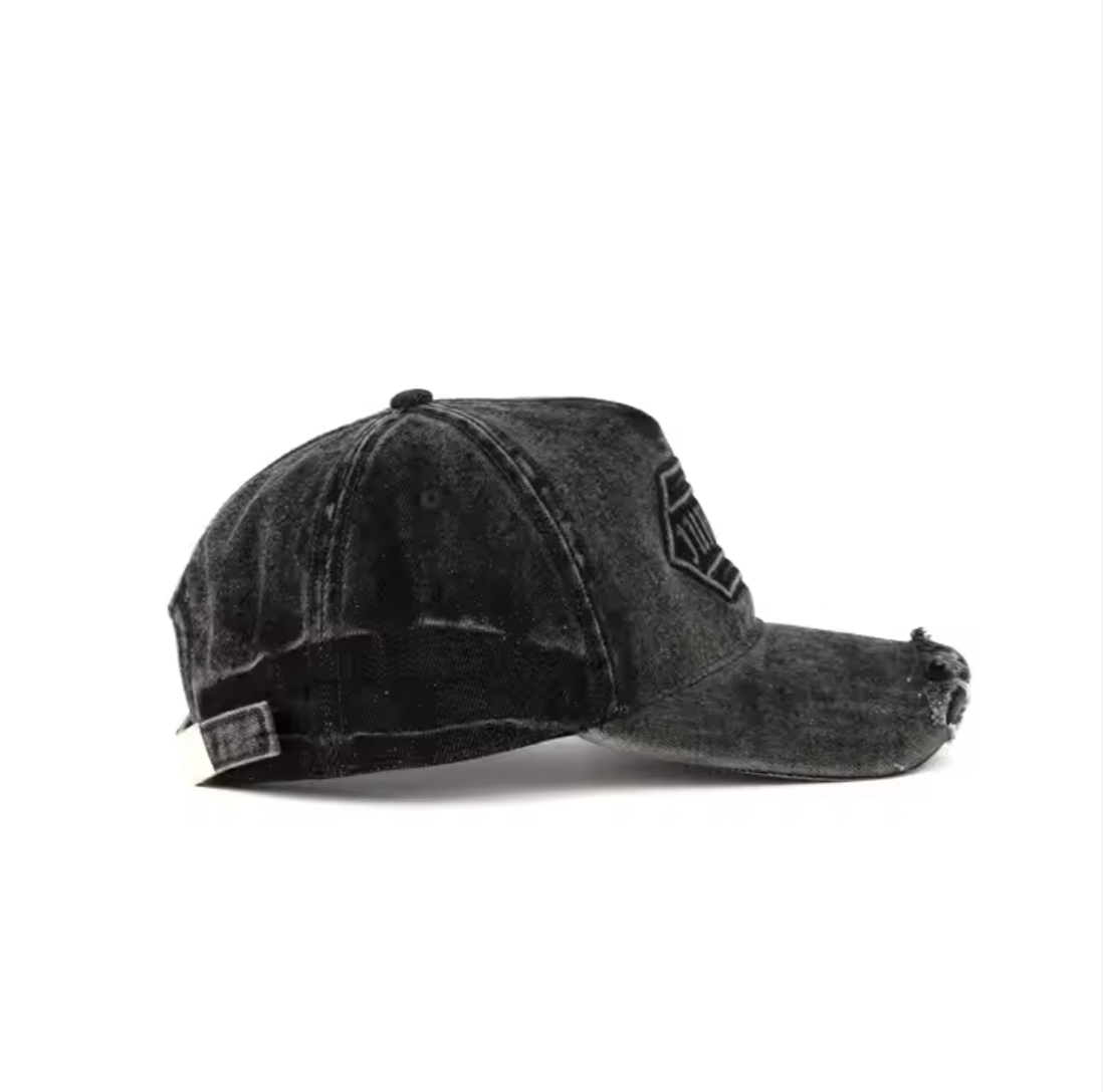 Premium Custom Vintage Washed Distressed Structured Baseball Cap Professional Baseball Cap with Custom Logo Embroidery for Daily Wear and Outdoor Activities