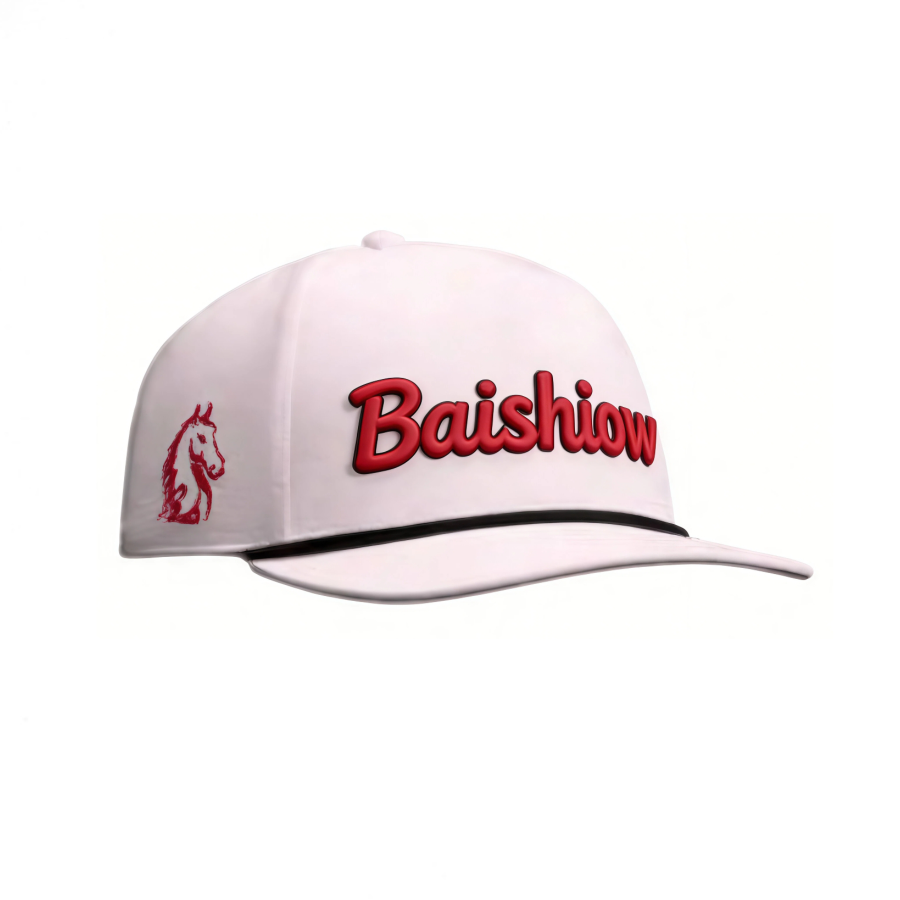 Cappellino da baseball professionale premium personalizzato a 5 pannelli, classico e traspirante per sport all'aperto, con ricamo personalizzato e regolabile con corda, adatto al golf e al baseball, con ricamo del logo personalizzato per uso quotidiano e attività all'aperto