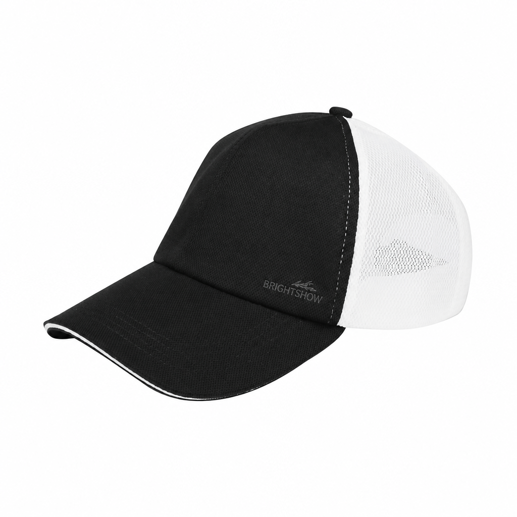Premium Custom J7251 Trucker Mesh Back Baseball Cap with Structured Front Panels and Adjustable Snap Closure Breathable Outdoor Sports Cap for Promotional Branding Team Uniforms and Daily Casual Wear