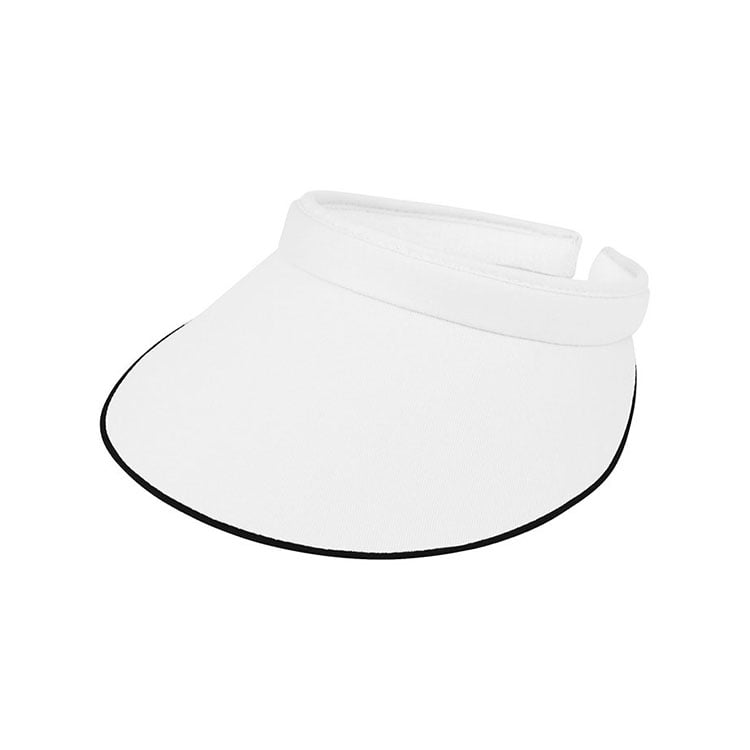 4115 Cigla Brim Bačvan Twill Sun Visor Regulirajući Okružni Back Prazan Top Visor Hat Unisex Lagana UV zaštita Solidna boja Prazna Custom Embroidery Logo Outdoor Golf Plaža Ribolov Putovanja Ljeto Casual Fashion Headwear Veliki prodaja B2B Veliki nabav