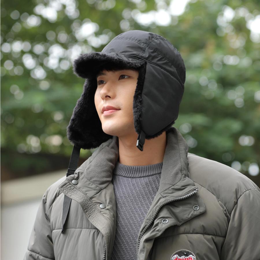 Bonnet oushanka d’hiver coupe-vent et chaud haut de gamme personnalisé à bord flexible, avec broderie sur mesure du logo, pour usage quotidien et activités en extérieur