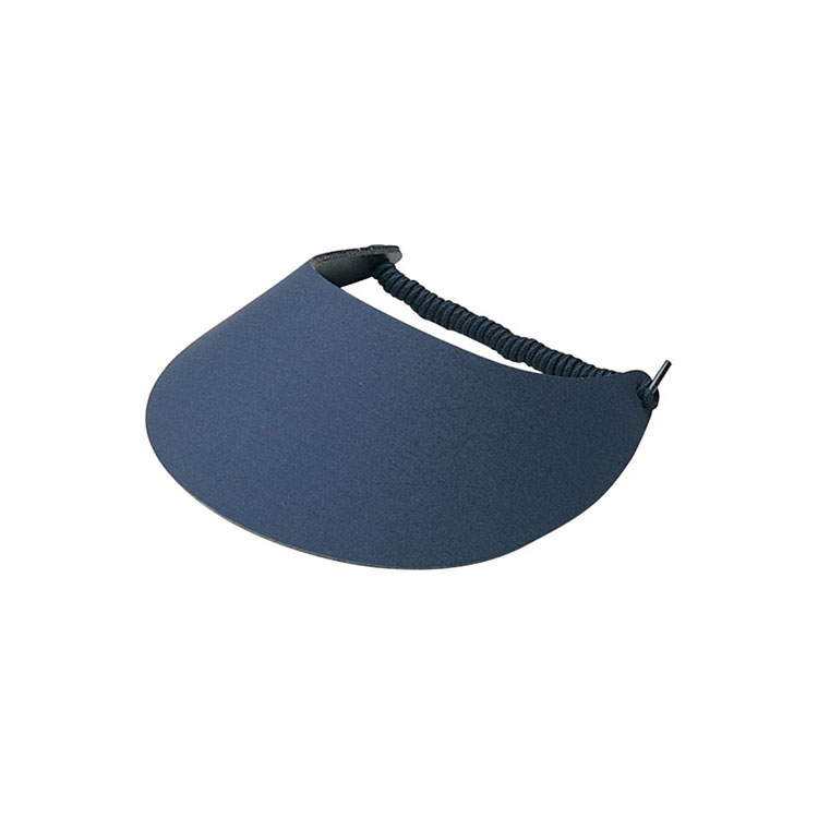 Premium Custom Promotional 100% Cotton Fabric Foam Visor Sun Hat with Elastic Twisted Strap Model 4202B Comfortable Athletic Headwear for Golf Tennis Beach Outdoor Sports Events