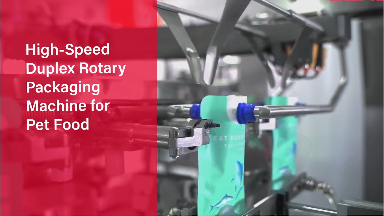 High-Speed Duplex Rotary Packaging Machine for Pet Food – MR8S-100 Echo Machinery