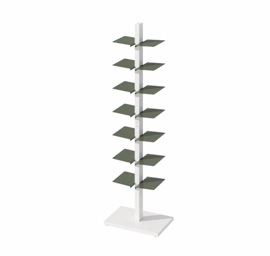 two-sided floating bookcase
