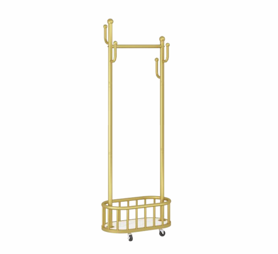 gold clothes rack