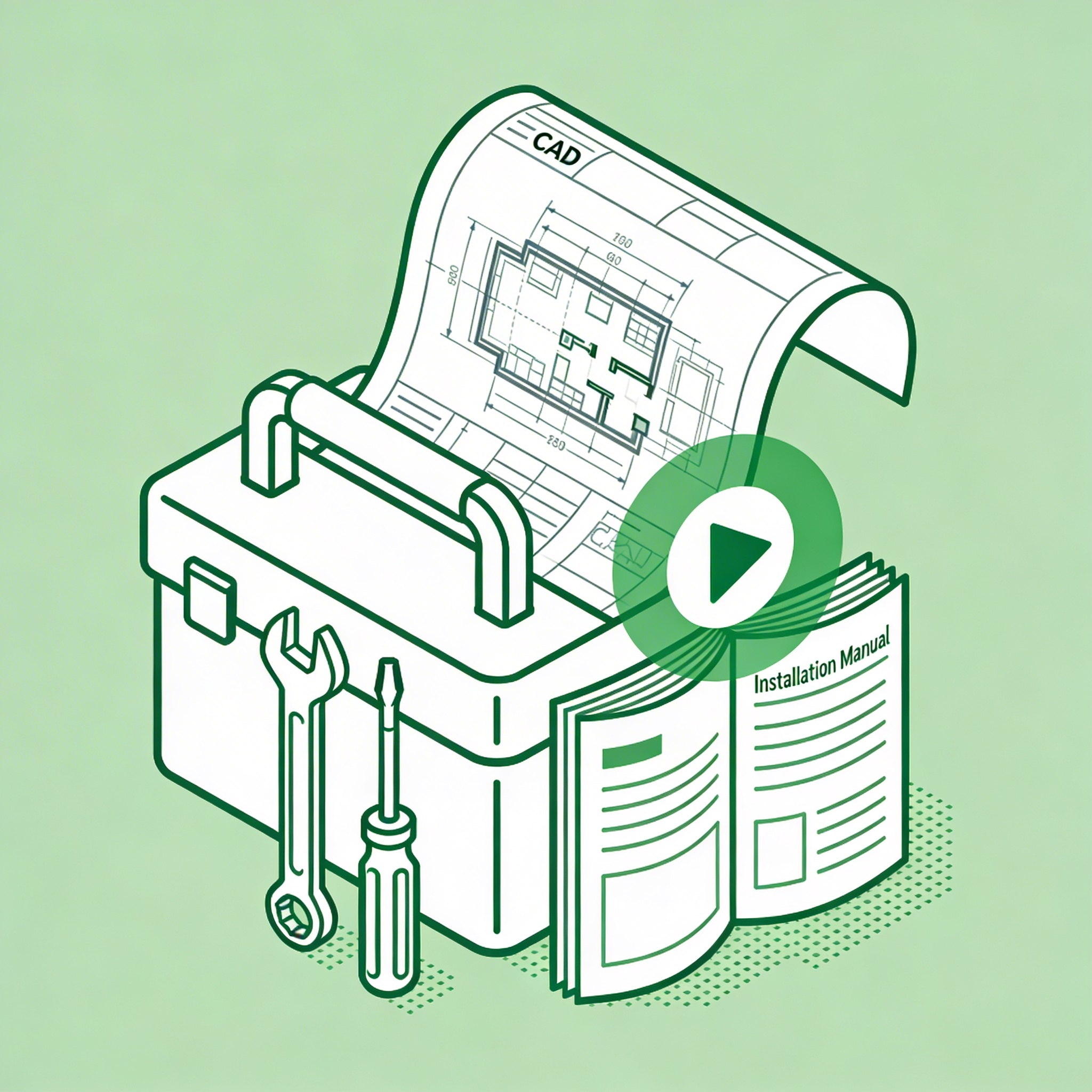 Lifetime Technical Guidance: Free installation, usage, and maintenance guidance for steel pipe products, including CAD drawing downloads and video tutorials, perfect for overseas DIY applications of hardware storage racks.