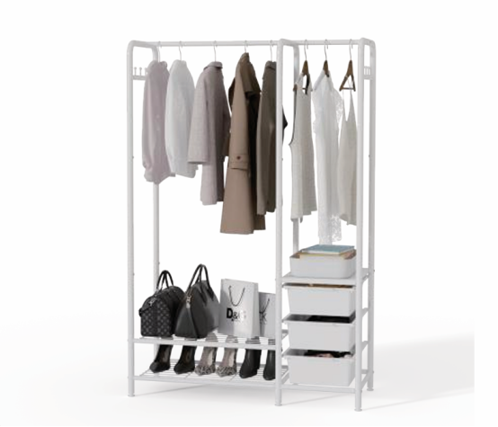 multifunctional clothes rack (with drawer)
