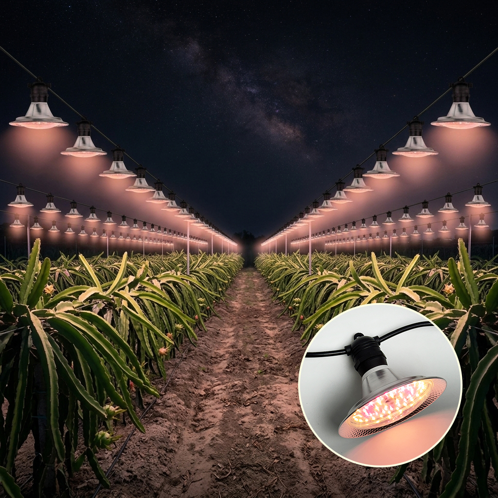 Grow Light Dragon Fruit Fill Light15w Full Spectrum for Vegetable Bulb Dragon Fruit Light with Shield