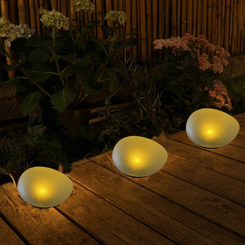 Solar Stone Lamp