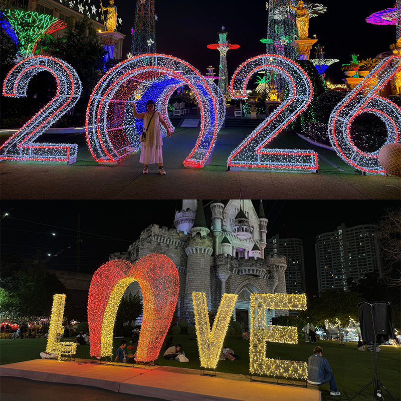 Custom PVC Light Strings for Thailand New Year Plaza Decoration | Outdoor Lighting Solutions | Night Watcher Lighting