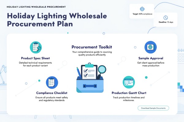 Holiday Lighting Wholesale Procurement Plan holiday lighting wholesale procurement plan with specifications compliance and production timeline