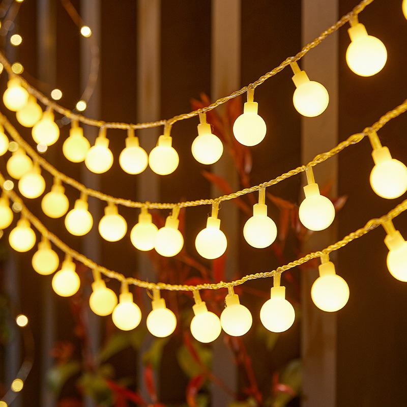 LED Ball String Lights Globe Waterproof Fairy String Lights