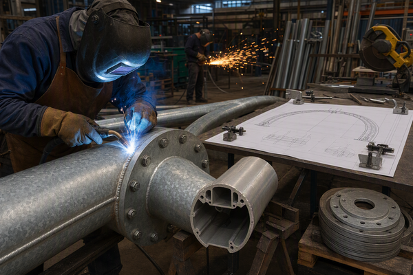 Motif Light Arch Frame Design and Connection Points for Wind Resistance festival light arch frame manufacturing steel aluminium connection points