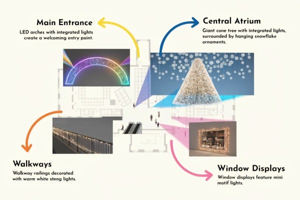 B2B marketing strategy for mall festive lighting scenarios