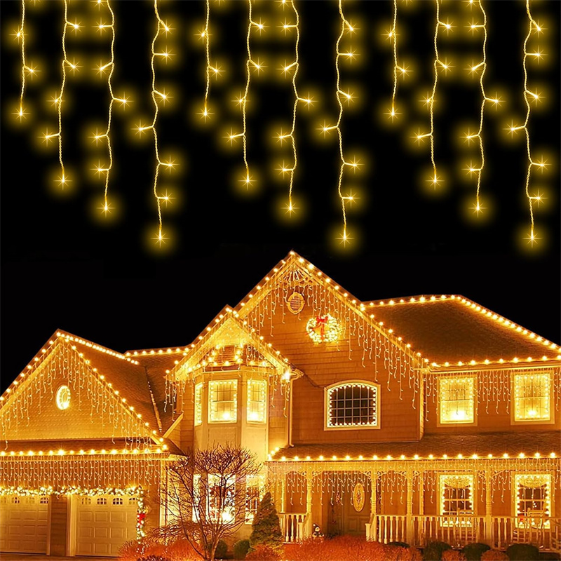 LED Waterfall icicle Lights Waterproof Patio Wedding Christmas