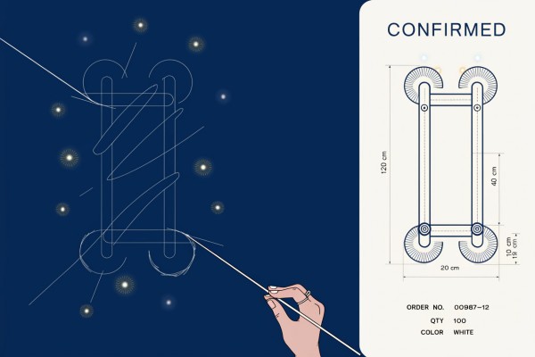 festive lighting partner developing a concept into an executable lighting order