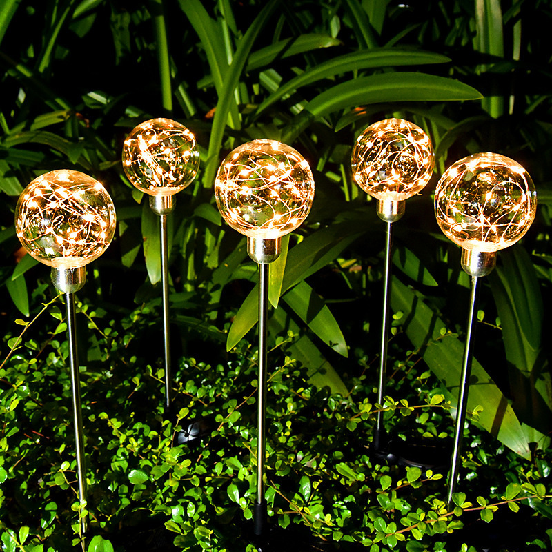 Solar copper wire ball light