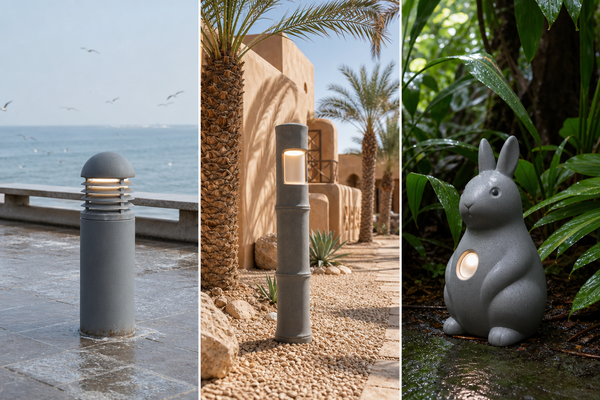 FRP landscape lighting climate evaluation FRP Landscape Lighting for coastal desert and humid climates