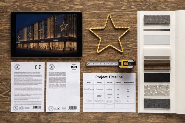B2B marketing strategy proposal materials for festive lighting buyers