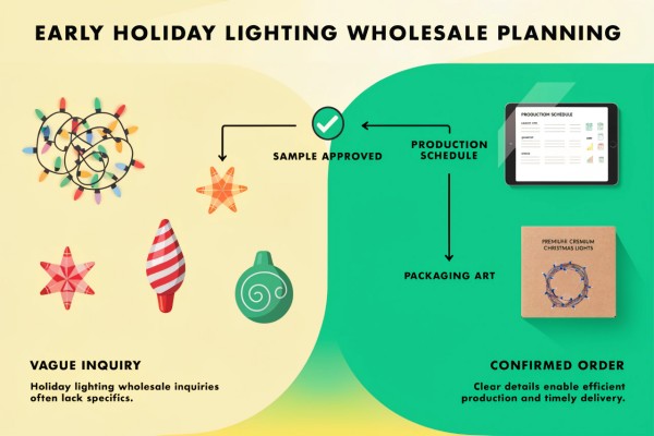 Early Holiday Lighting Wholesale Planning early holiday lighting wholesale planning with sample approval and production schedule