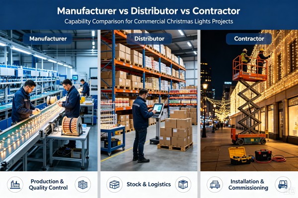 Manufacturer Distributor Contractor Comparison for Commercial Christmas Lights commercial Christmas lights manufacturer distributor contractor comparison