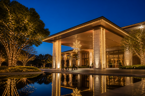 Hotel and Resort Festive Lighting: How Do You Balance Luxury and Practicality?