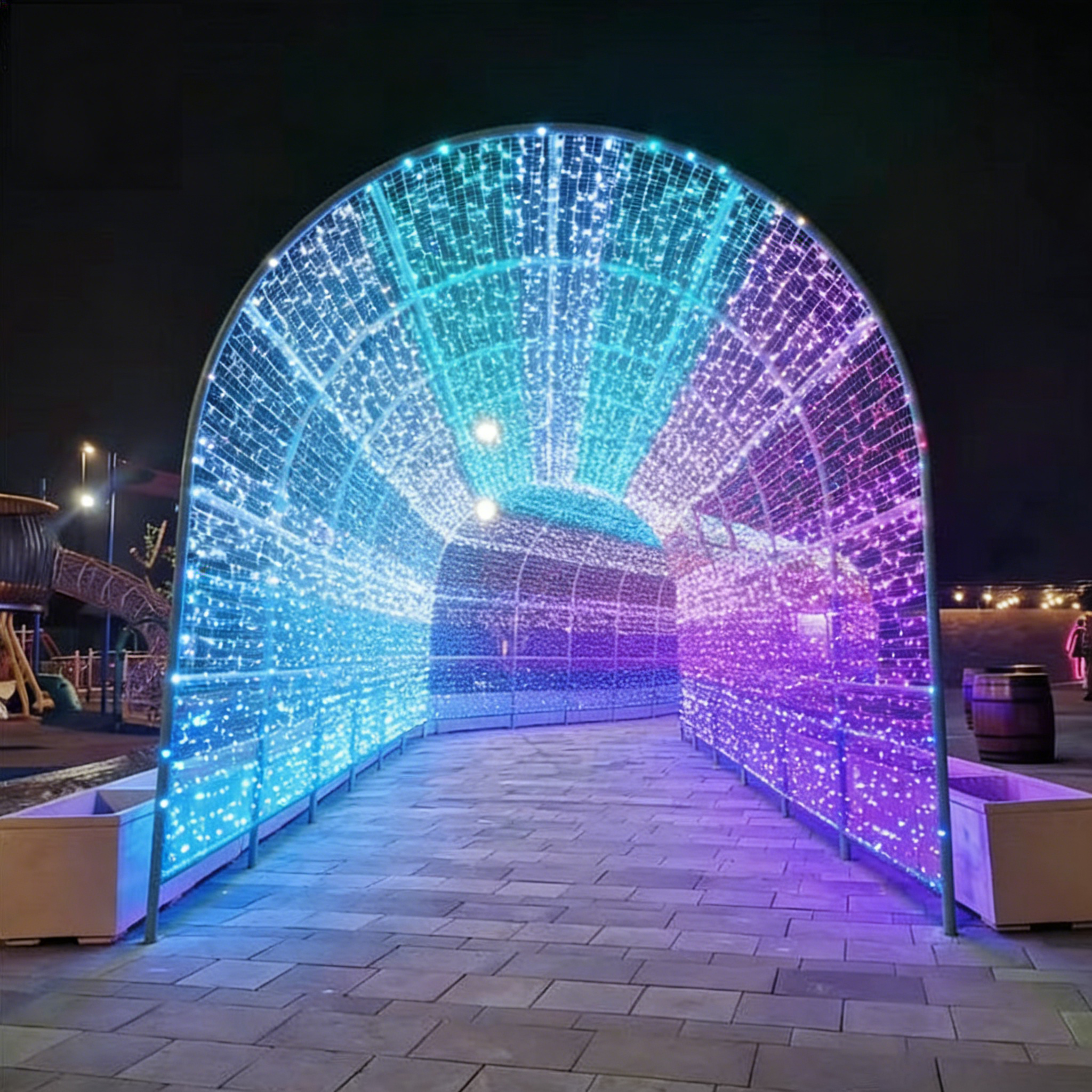 Twinkle Smart Arch Christmas Circle Archway Walkway Entry LED Tunnel Decoration Lights