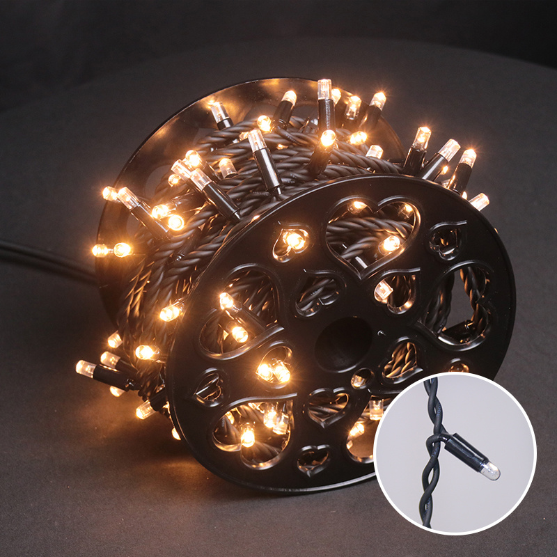LED String Lights Rubber Cable Waterproof Outdoor Christmas Fairy Light