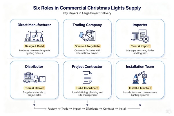 Commercial Christmas Lights Supplier Roles commercial Christmas lights supplier roles for large projects