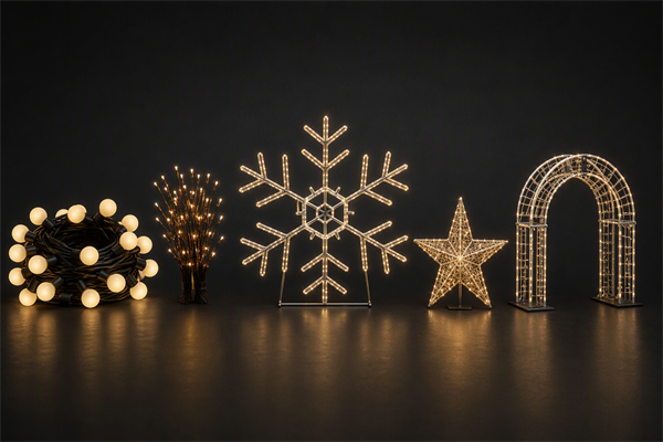 LED string light motif light decorative structure festival light product combination