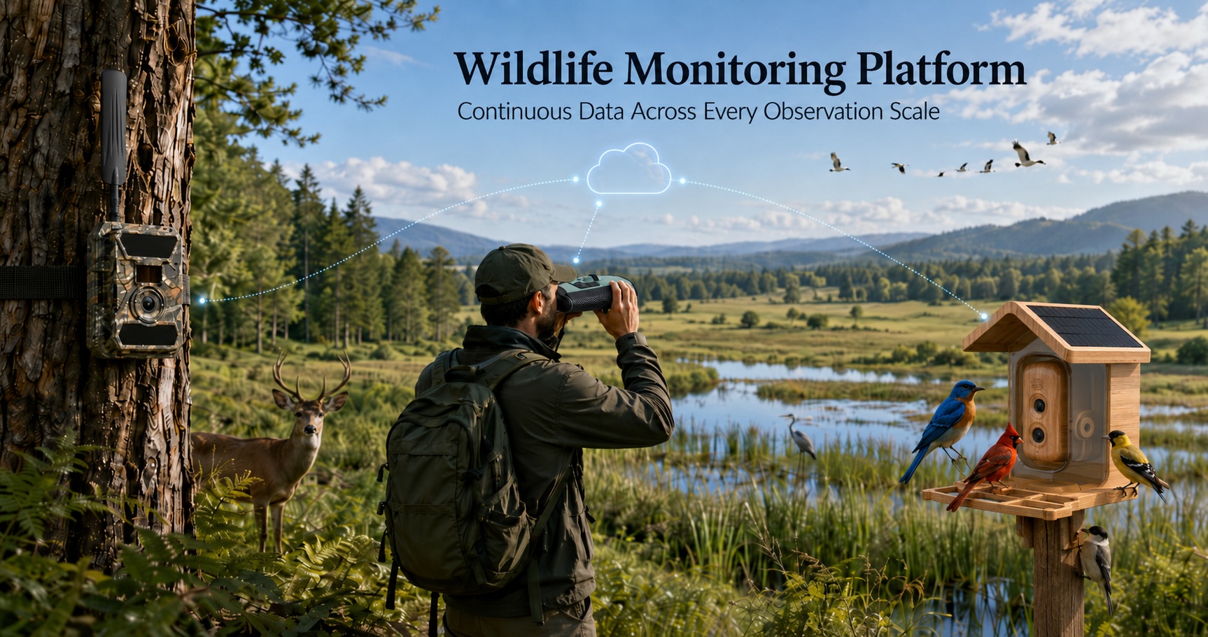 Unterstützt ökologische Monitoring-Maßnahmen, Artenforschung, Naturschutzinitiativen und langfristiges Wildtier-Tracking.