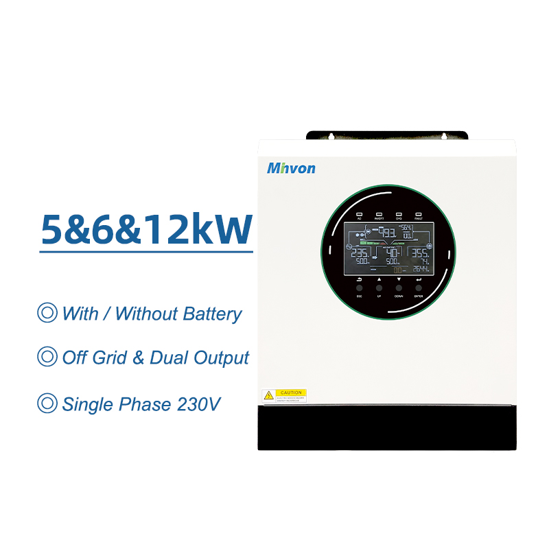 5KW 5000W Hybrid Off-Grid Solar Inverter SOL IA-S5 48V 230V AC Pure Sine Wave Single Phase Dual MPPT Home Energy Storage