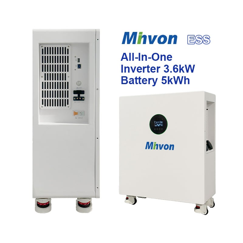 Residential All-in-One Energy Storage System, Hybrid Solar Inverter with Built-in Battery for Home Power Backup