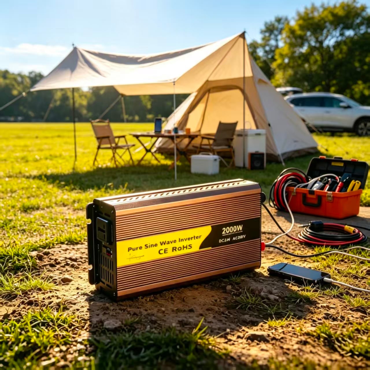 MINVON CVM/CVP Series 300W-10000W Pure & Modified Sine Wave Power Inverter, DC to AC Converter for RV, Home Backup, Off-Grid Solar System