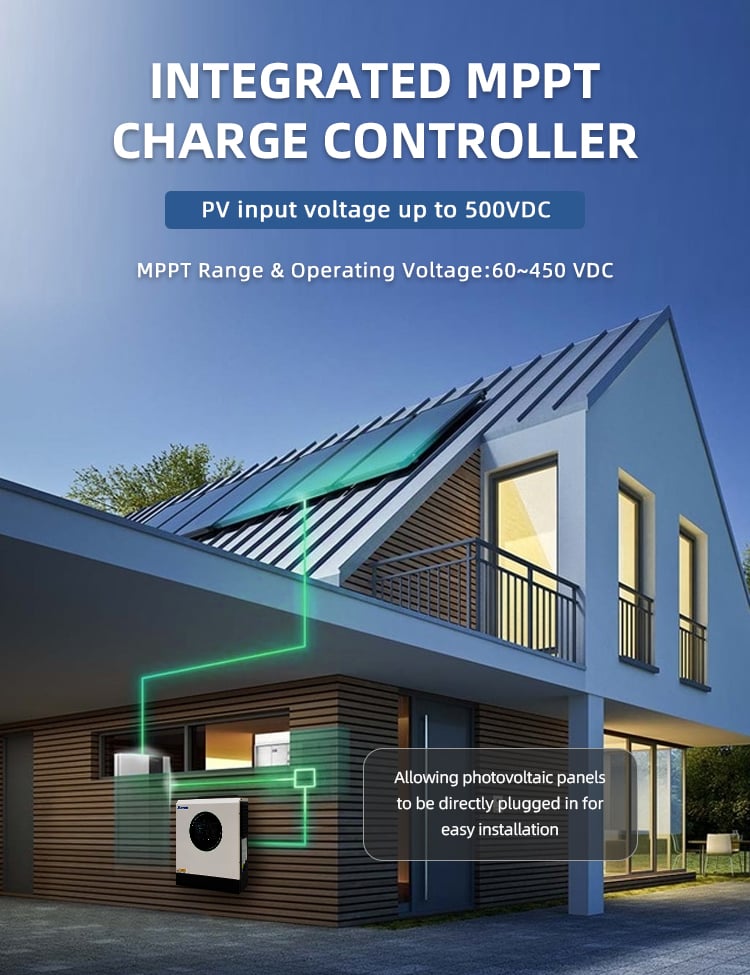 48v off grid solar inverter max 500vdc pv input 995 high efficiency mppt work with or without battery dual ac output for home off grid solar storage system-7