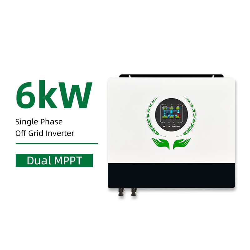 SOL IA6000-D1 6000W Off-Grid Hybrid Solar Inverter 48V Dual MPPT Solar Charge Inverter Parallel Up To 36kW For Off Grid Home Energy Storage