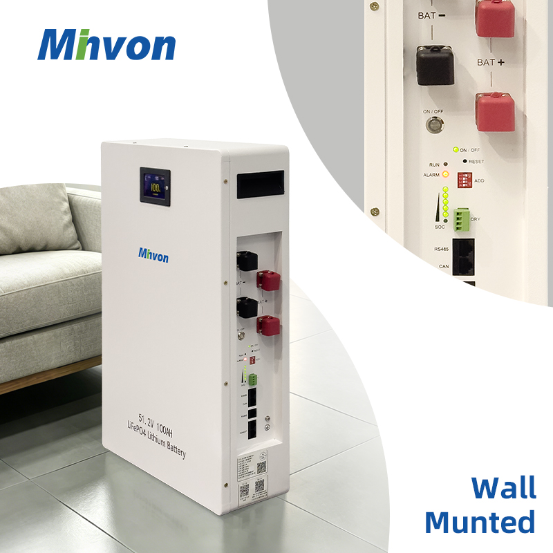 51.2V 100Ah 5.12kWh Lithium Iron Phosphate Battery, Floor-Standing Type for Residential Solar Systems