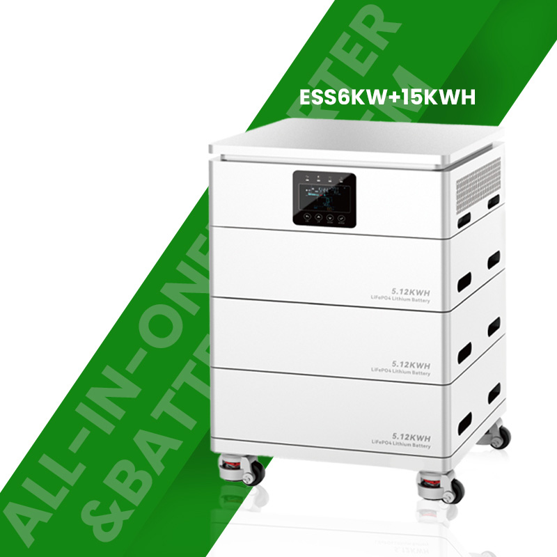 6KW 15KWH All-in-One Solar Energy Storage System | On/Off-Grid Hybrid Inverter with Built-in LiFePO4 Battery factory