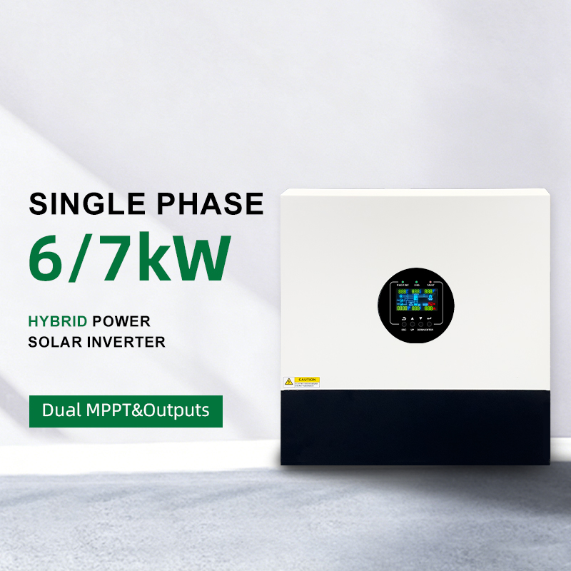 MINVON SOL IA-D3 Series 6KW 7KW Single Phase Hybrid Solar Inverter, 500V PV Dual MPPT Parallel Energy Storage Inverter For Home