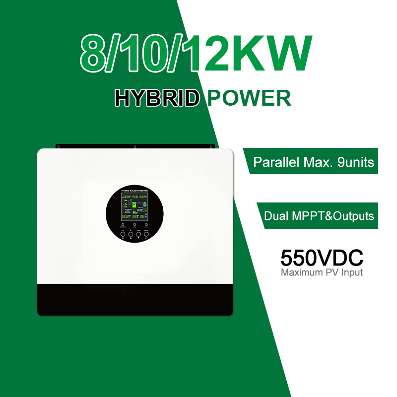 MINVON SOL IA 12kW 48V Hybrid Solar Inverter Parallel up to 9 Units 108kW for Commercial & Home
