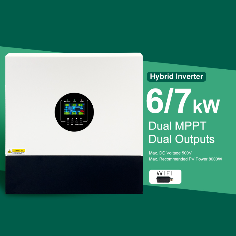 SOL IA-D3 6000W/7000W Dual MPPT Hybrid Solar Inverter for Home Energy Storage, commercial and agricultural usages