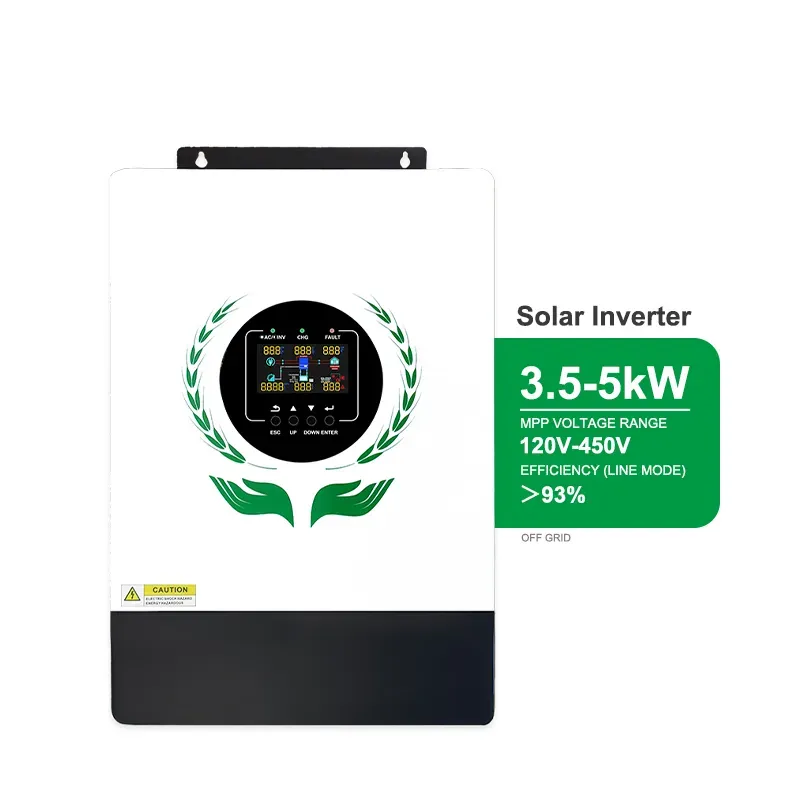 MINVON SOL IA‑S4 Series 3.5KW 5KW Residential Off‑Grid Pure Sine Wave Solar Inverter, Built‑in MPPT, 500VDC Max PV Input, Support 9 Units Parallel, Home Battery Energy Storage Inverter
