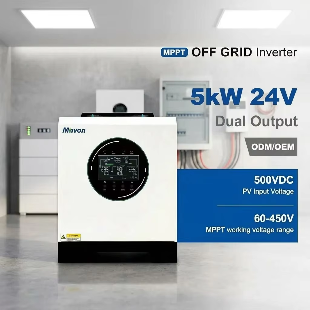 5000W SOL IA‑S5 Hybrid Off‑Grid Solar Inverter | 230V AC Pure Sine Wave Output, Dual MPPT, For Home Off‑Grid Solar Power Storage System