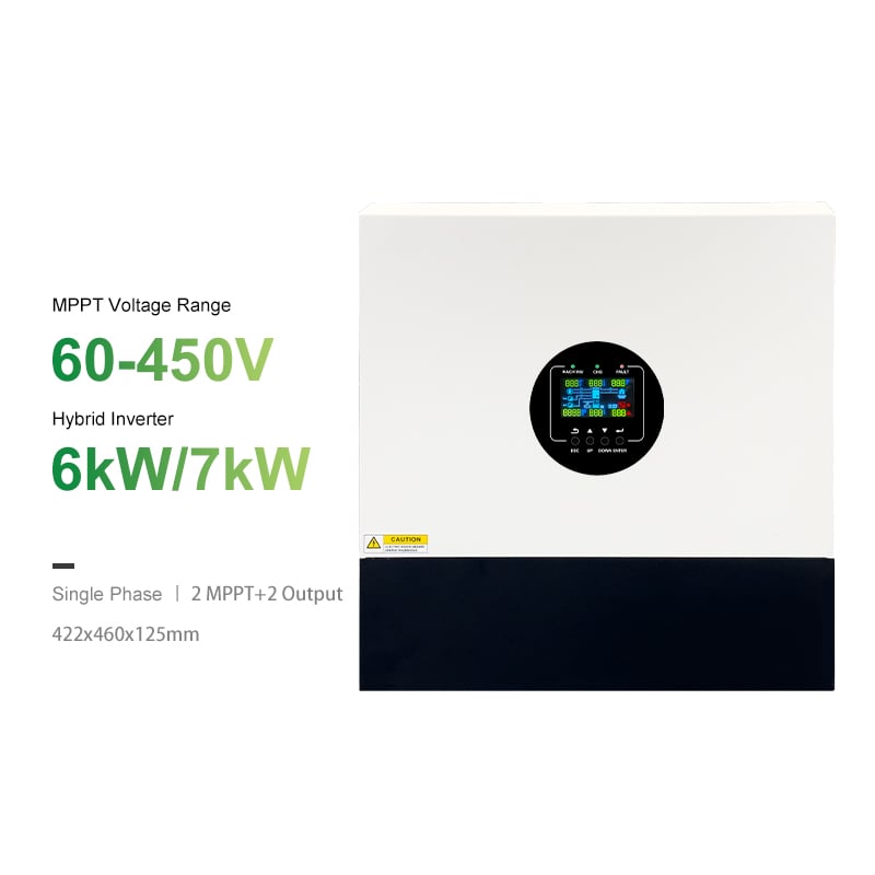 MINVON SOL IA-D3 Series 6KW 7KW Single Phase Hybrid Solar Inverter | Dual MPPT, Pure Sine Wave, Grid & Off-Grid Dual Mode Solar Charger Inverter for Africa Home, Villa, Small Shop Energy Backup