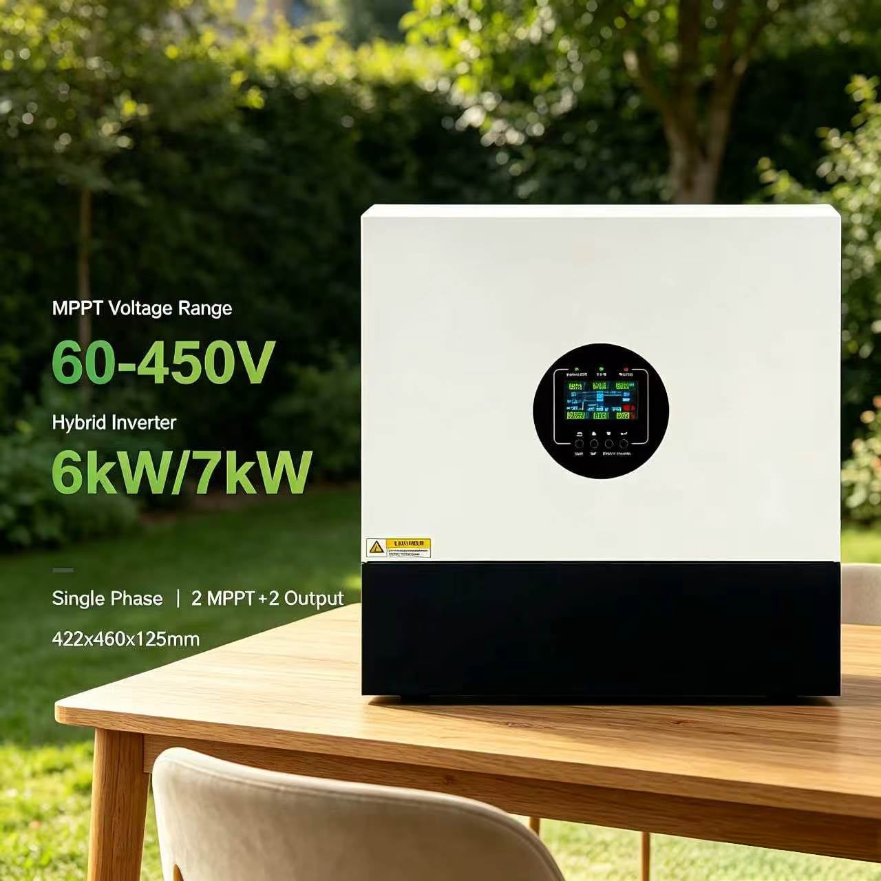 SOL IA-D3 6000W/7000W Dual MPPT Hybrid Solar Inverter for Home Energy Storage, commercial and agricultural usages