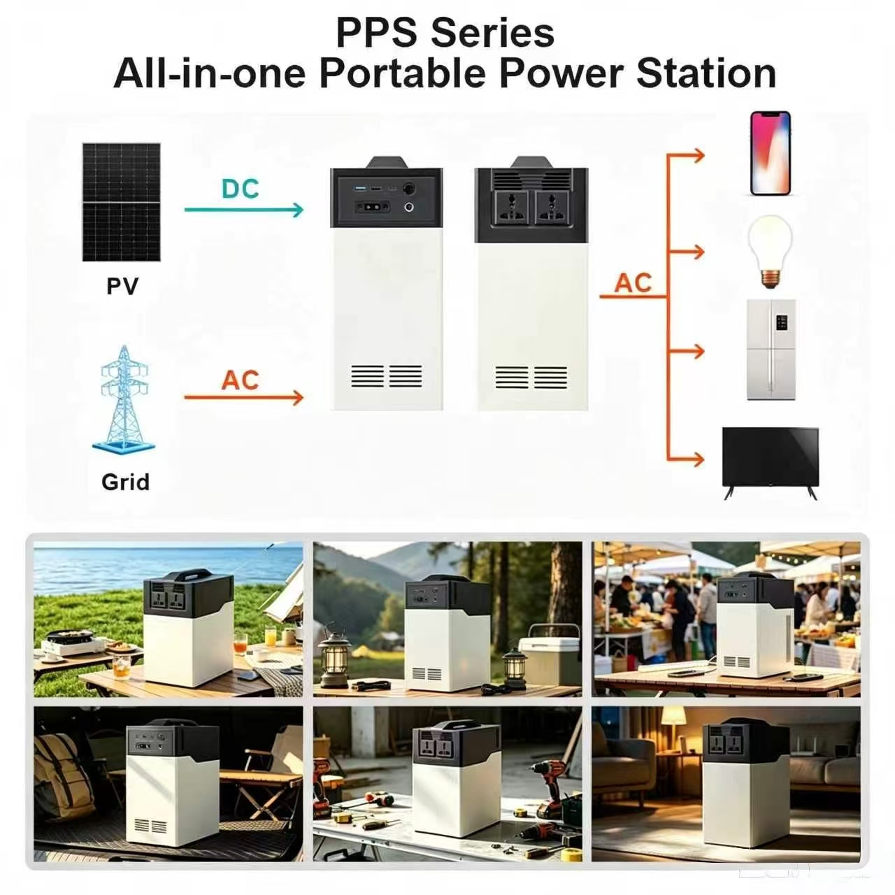 pps300 portable power station10048wh lifepo4 350w 220v ac-4