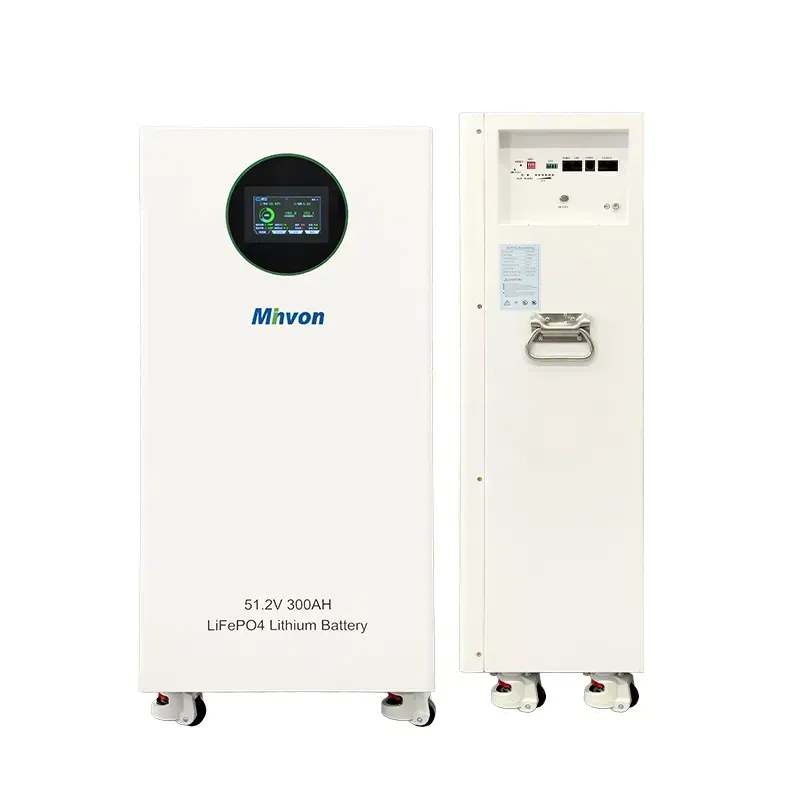 Wheeled LiFePO4 Solar Battery 48V 300Ah, 15.36kWh — Smart BMS, 6000+ Cycles, Works with Off-Grid & Hybrid Inverters