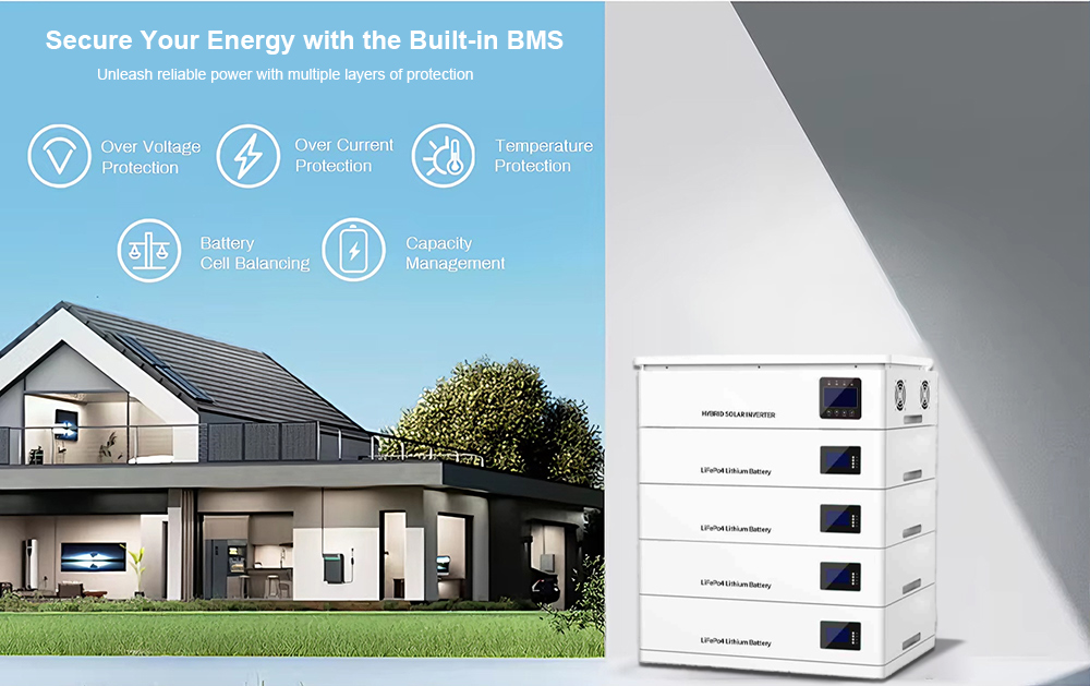 Residential All-in-One Solar Energy Storage System | Hybrid Inverter + Lithium Battery Pack 3.6kW-12kW 8kWh-20kWh factory