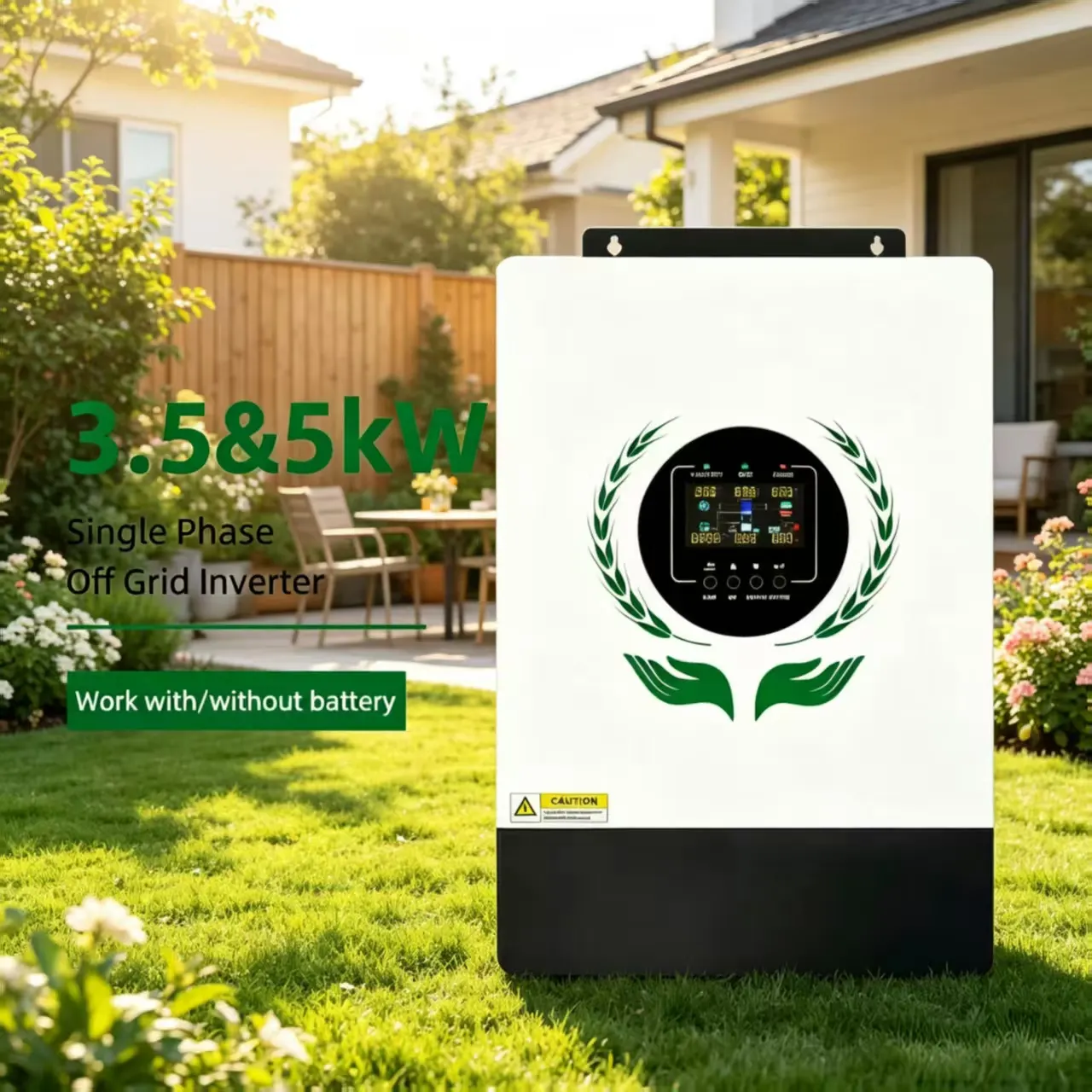 MINVON SOL IA‑S4 Series 3.5KW 5KW Residential Off‑Grid Pure Sine Wave Solar Inverter, Built‑in MPPT, 500VDC Max PV Input, Support 9 Units Parallel, Home Battery Energy Storage Inverter