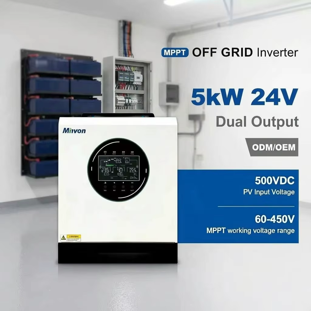 5000W‑12000W Hybrid Off‑Grid Solar Inverter 230V Single Phase | Pure Sine Wave Dual MPPT, Work With or Without Battery For Home Backup & Wholesale Solar Project